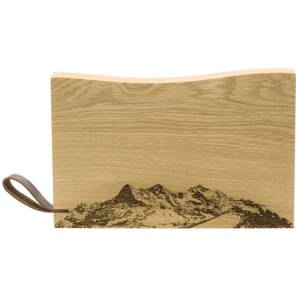 Eiger Mönch Jungfrau, Holz-Schneidebrett, Rustikal