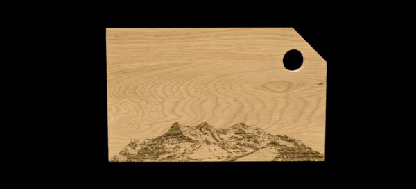 Eiger Mönch Jungfrau, Wooden chopping board, classic