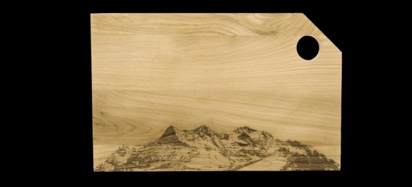 Eiger Mönch Jungfrau, Wooden chopping board, classic, XL