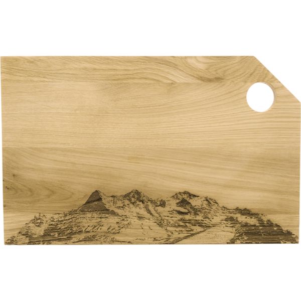 Eiger Mönch Jungfrau, Holz-Schneidebrett, Classic, XL