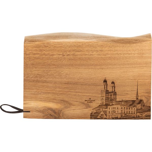 Zürich City, Holz-Schneidebrett, Rustikal, XL