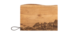 Martinsloch, Planche à découper en bois, rustique