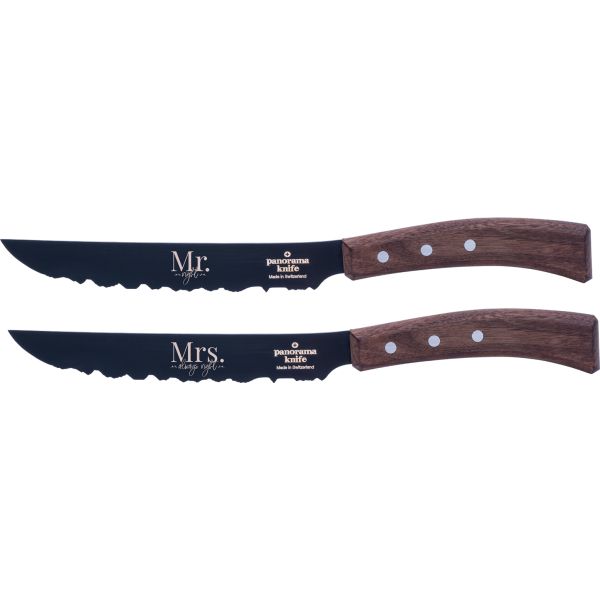 Best of Switzerland, Universalmesser TEFLON Set, Mr. Right & Mrs. Always Right