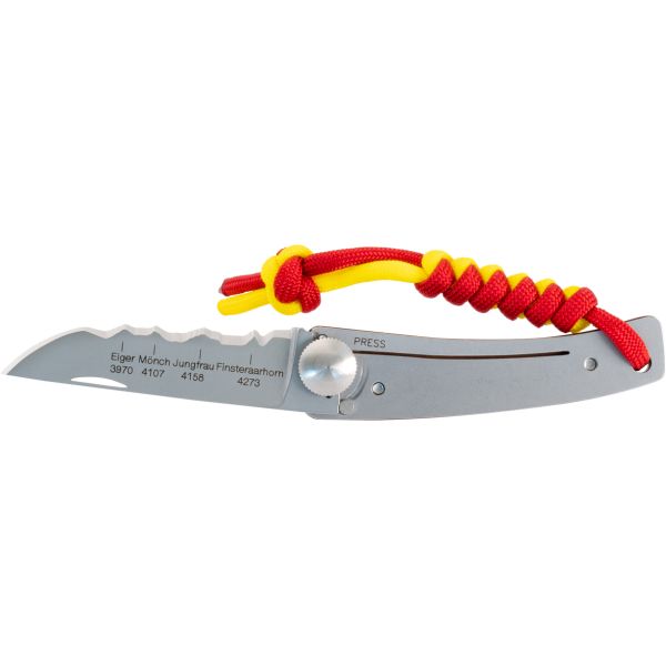 Bernese Oberland, Folding Knife KISS, Red/Yellow