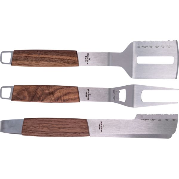 Best of Switzerland, BBQ 3er Komplettset (Gabel, Wender & Zange)