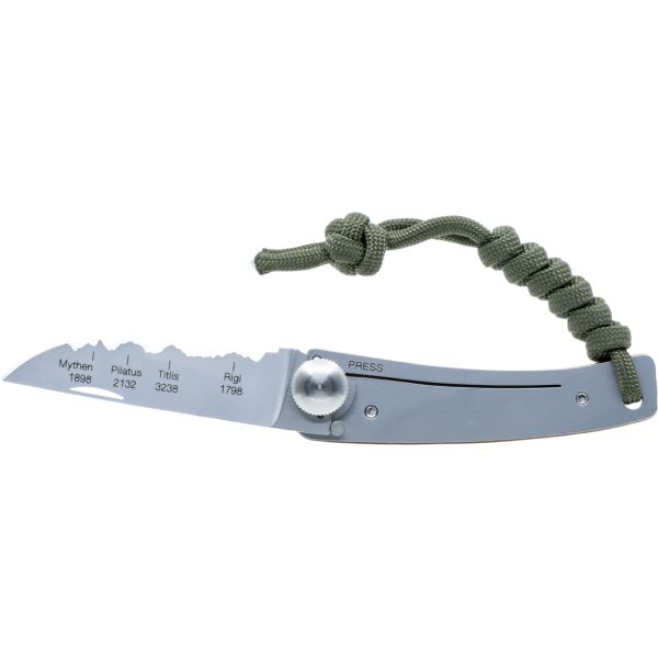 Central Swiss Alps, Folding Knife KISS with Paracord
