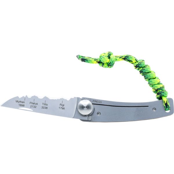 Central Swiss Alps, Folding Knife KISS with Paracord