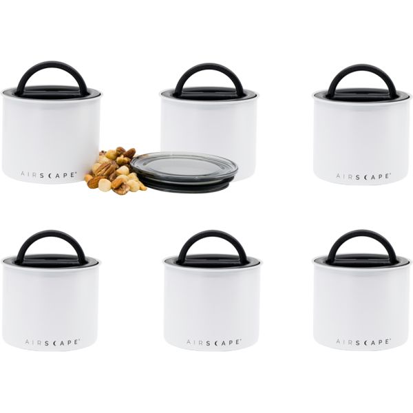 Airscape® Frischhaltebox Weiss, S, 6er Set