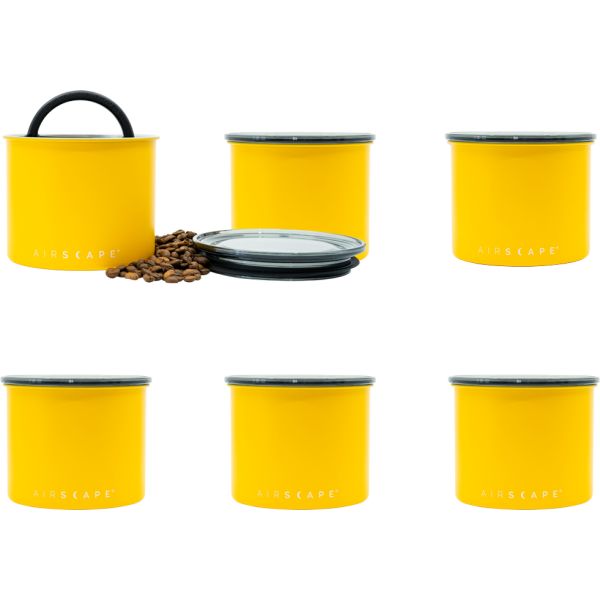 Airscape® Frischhaltebox Gelb, S, 6er Set
