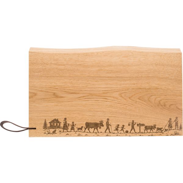 Alpine Descent, Wooden Chopping Board, rustic, XL