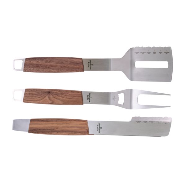 Best of Germany, BBQ 3er Komplettset (Gabel, Wender & Zange)